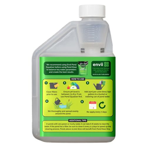 Envii Pond Klear Natural Treatment Clears Green Murky Cloudy Water Safe For Fish — image 2