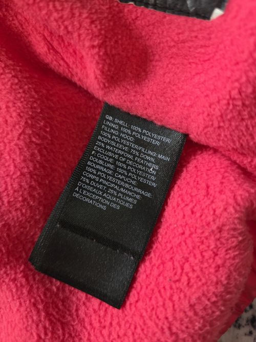 Size 2T The North Face Pink Down/ Polyester Winter Coat With Hood — image 4