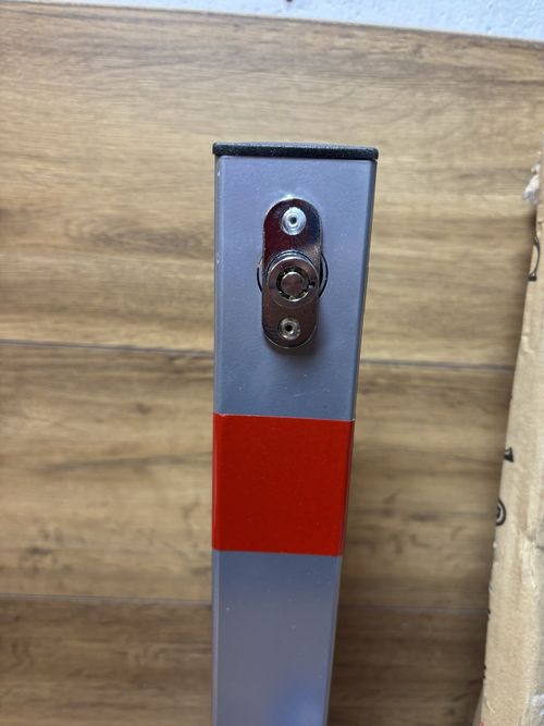 Denny Folding Locking Parking Bollard Post Barrier Security Driveway Drive 3 key — image 2