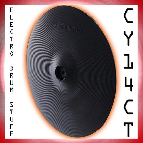 🤖🥁  ROLAND V DRUMS CY-14C-T CRASH thin V-cymbal 2 zone 14" E*D*S 🤖🥁