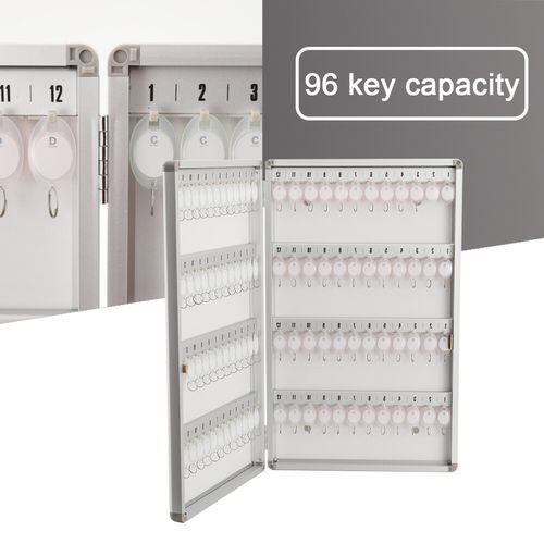 Outdoor Metal Key Safe Box Security Wall Mounted Lockable Large 96 Key Key Case — image 7