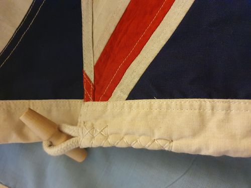 RAF Fully Sewn Embroidered 1 Yard Cotton Ensign Flag with Rope and Toggle — image 4