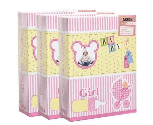 Photo album 6x4''/10x15cm for 100 photos slip in case album various designs x 3