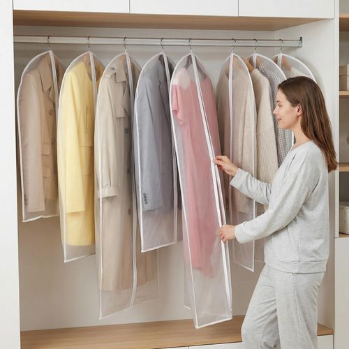 New Coat Dress Garment Clothes Cover Dust Protector Travel Bag with Zip UK — image 13