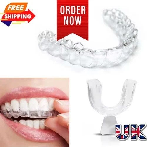 4x Mouth Guard Teeth Grinding Dental Night Guard Custom Fit Bruxism Sleep Aid UK — image 1