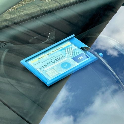 Blue Badge Protector Disabled Anti Theft Holder Lock & Timer Clock Set Wallet — image 10