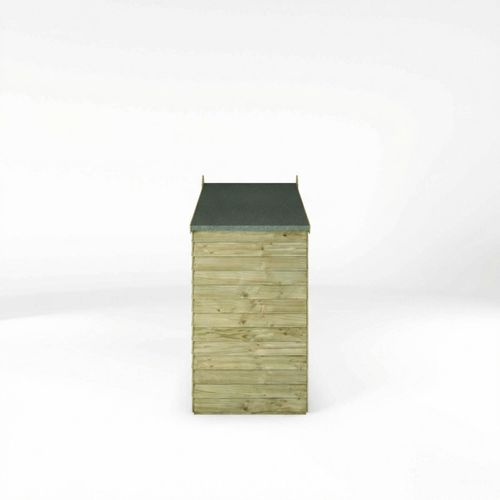 3 x 7 Wooden Garden Bike Shed Storage Overlap Double Doors Apex Roof Waltons  — image 8