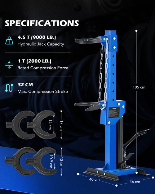 OMT Strut Spring Compressor 4.5 T Hydraulic Jack Coil Spring Compressor Tool — image 7