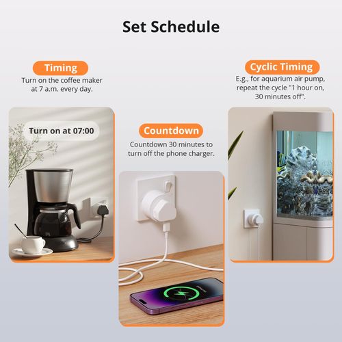 4 Pack Sonoff WiFi Smart Plug Socket Plug Works with Alexa, Google Home, eWelink — image 7