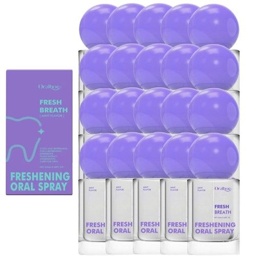 5/20X Minty Fresh Breath Freshener Mouth Oral Spray For Bad Breath Long Lasting