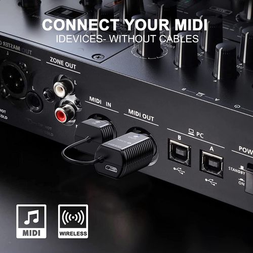 LEKATO Wireless MIDI Adapter Bluetooth 5-Pin DIN & USB Interface Low Latency — image 5