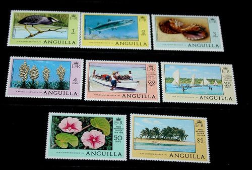 ANGUILLA 1978 SCENES,WILDLIFE SET OF 8 ISSUES  FINE  M/N/H
