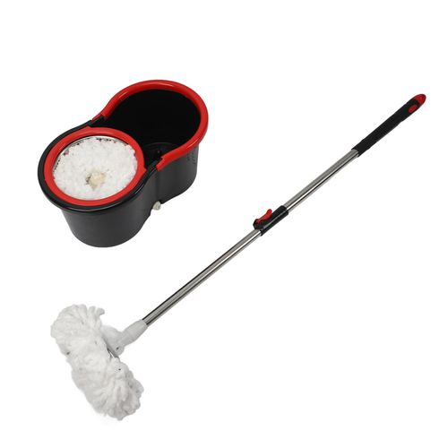 360° Spin Mop Bucket Set Wringer 3 Microfiber Heads Extendable Handle — image 19