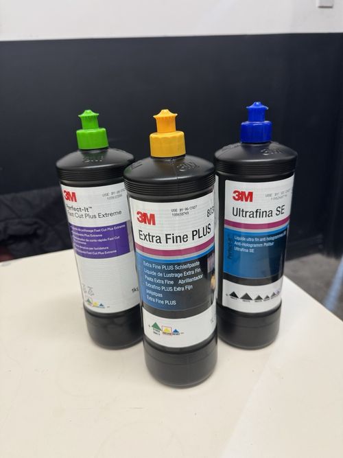 3M Perfect It Polish Compound Bundle Triple Set Fast Cut Ultrafina Extra Fine 1L — image 2
