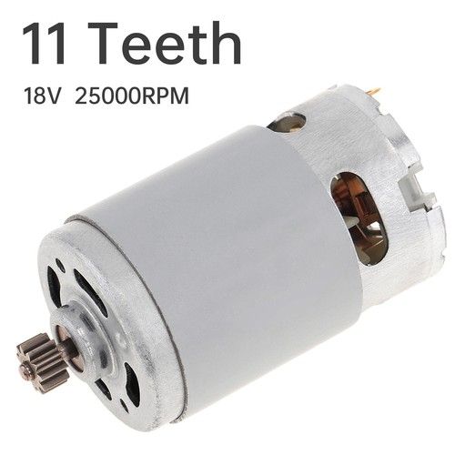 RS550 18V 23000 RPM DC Motor for Cordless Charge Drill Screwdriver 11 Teeth Gear