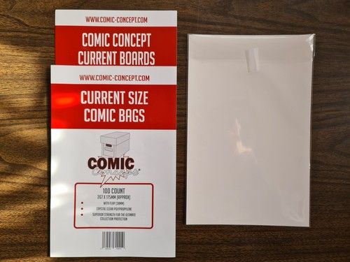 VARIOUS COMIC CONCEPT BAGS AND BOARDS CURRENT SILVER GOLDEN MAGAZINE YOU CHOOSE