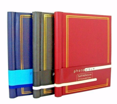 SELF ADHESIVE LARGE PHOTO ALBUMS TOTALLING 60 SHEETS 120 SIDES ALBUM X 3