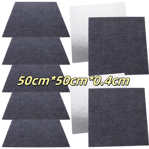 50x50cm Self Adhesive Area Carpet Tiles Peel and Stick Floor Plank Mat Non-Slip — image 6