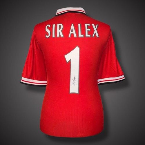 Sir Alex Ferguson Hand Signed Manchester Untied Football Shirt £599