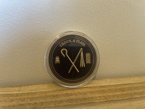 Mysteries of Ancient Egypt Crook and Flail Gold Plated Coin Solomon Islands 2022