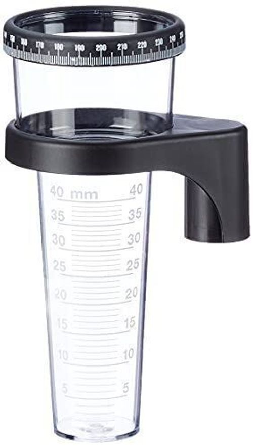 Outdoor Plastic Rain Gauge for Garden rainfall measuring - Made in Germany