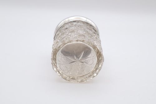 Antique Sterling Silver Topped Glass Jar Hallmarked Chester — image 8