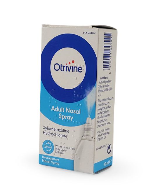 Otrivine Adult Metered Dose Nasal Spray - 10ml - Relieves A Blocked Nose - — image 4
