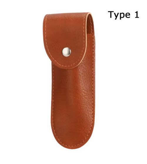 Leather Sheath Pocket Folding Flashlight Belt Loop Case Holder Multi Tool Case`