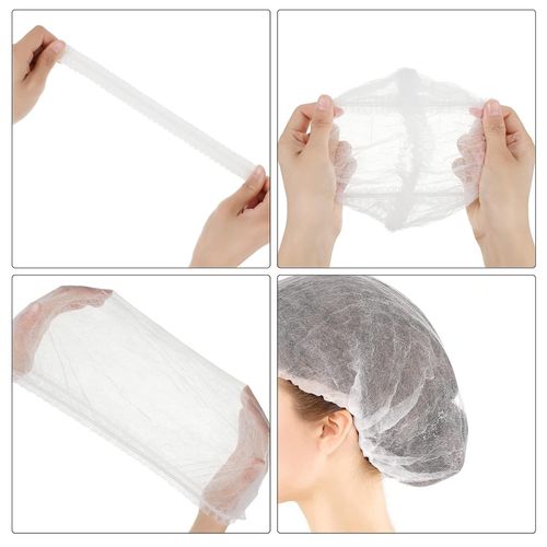 100-1000PCS Disposable Mob Caps Non Woven Catering Kitchen Hair Nets UK — image 5
