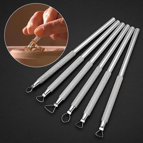 8 Pcs Aluminum Alloy Polymer Clay Tools - Wire End Loop Pottery Sculpting Set — image 2