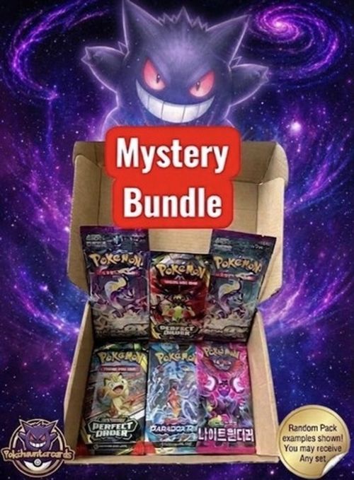 Pokemon Sealed Booster Pack Mystery Bundle 3x Factory Sealed Packs Rare TCG Gift