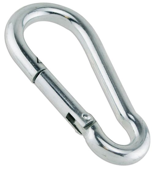 CARABINER CLIPS HOOKS HEAVY DUTY SPRING SNAP CLIP GYM CLIMBING SWING SCREW LOCK — image 1