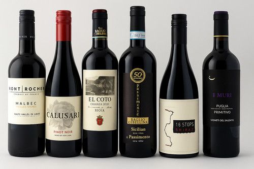 Mixed Red Wine Case 6 x 750ml | Rioja Crianza, Shiraz, Primitivo, Malbec