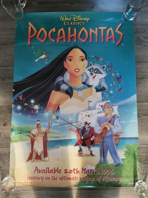 Pocahontas Walt Disney Classic Poster From 1996 81x58cm Original