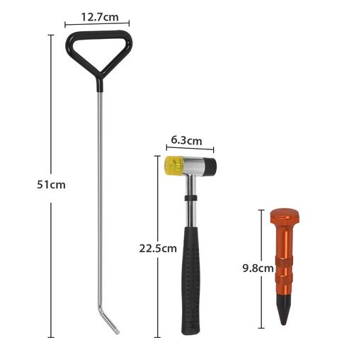 14pc Paintless Dent Repair Rod Kit Auto Dent Removal Tools Car Dent Pullout Tool — image 6