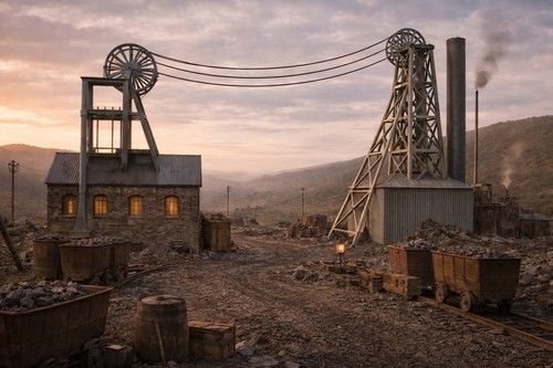 Boiler House & Pit Head (OO Gauge) Model Railway Scenery