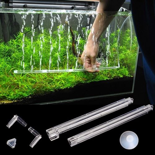Aquarium Bubble Wall Plastic Tube Oxygen Diffuser Air Curtain Clear Bars — image 4