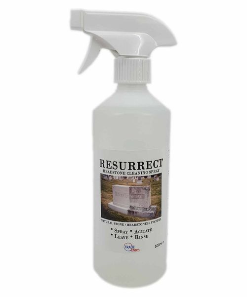 Gravestone Headstone Cleaner Stone Grave 500ml Spray Bottle Resurrect — image 9