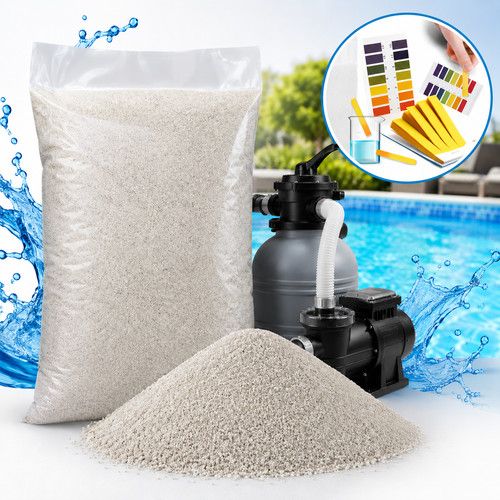 Swimming Pool Filter Silica Sand for Bestway Intex Set 2in1  pH Test Kit