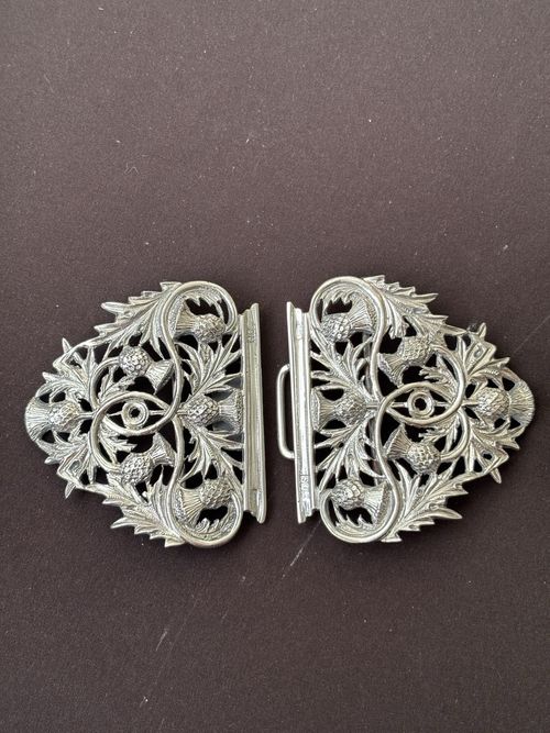 Silver Nurses Buckle, Thistle Design.Robert & William Sorley, Glasgow 1909. (50) — image 4