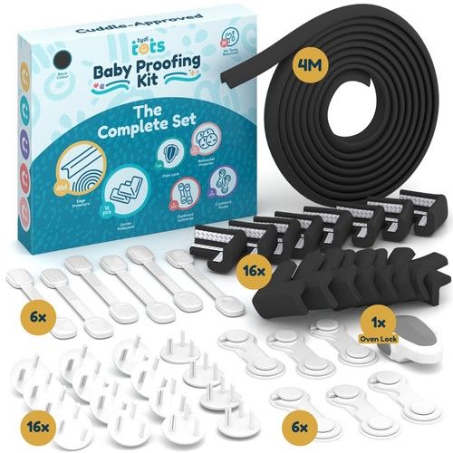 Baby Proof Kit Edge Protector Set Child Safety Corner Locks Socket Covers Home