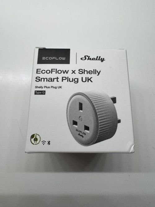 EcoFlow × Shelly Smart Plug UK Type Adapter WiFi Socket APP Control Energy Meter