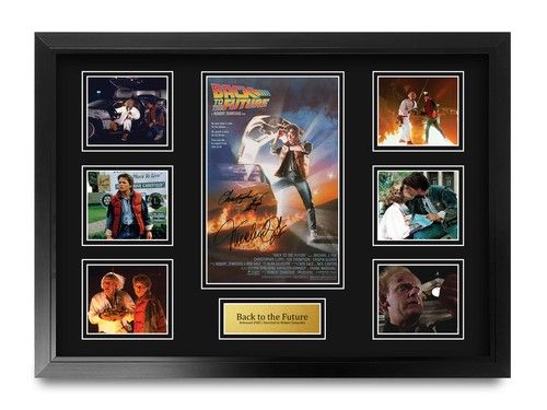 Back To The Future Signed Large A2 Framed Printed Autograph Memorabilia Gift