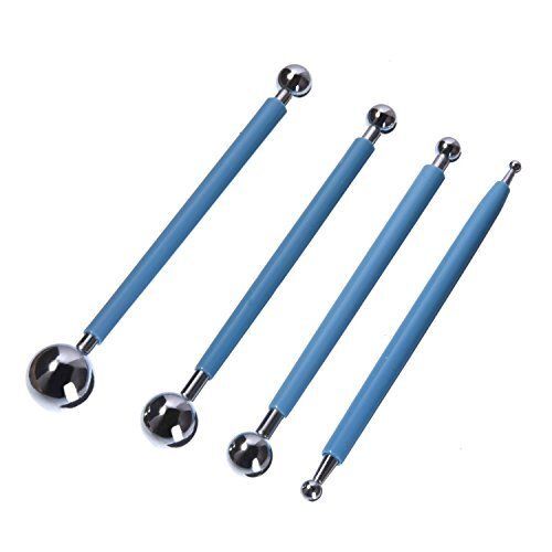 9 Pcs Ball Stylus Dotting Modeling Tools Clay Ceramics Pottery Carving Tool Set — image 6
