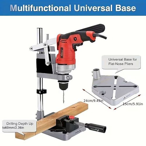 Adjustable Drill Stand Universal Bench Clamp Drill Press Stand Floor Hand Drill — image 3