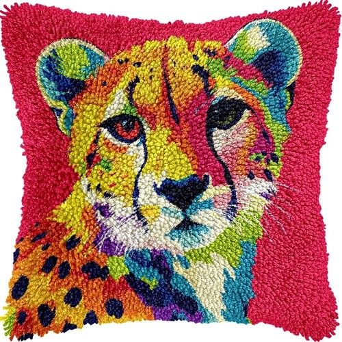 Elephant Koala Latch Hook Kits Pillowcase Embroidery Cushion Cover Making Kit