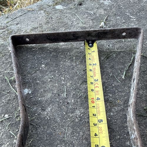 Vintage Bike Basket Metal Frame Front Support Bracket Wire/Wicker Baskets  — image 3