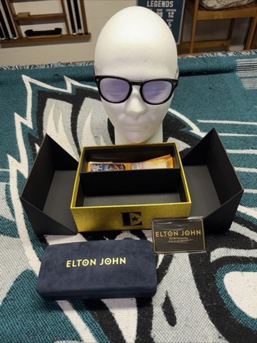 Elton John Master Collection Sunglasses with Box Case and Cloths