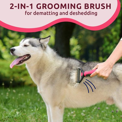 Professional Pet Dog Cat Comb Brush Dematting Undercoat Grooming Comb Rake Tool — image 3
