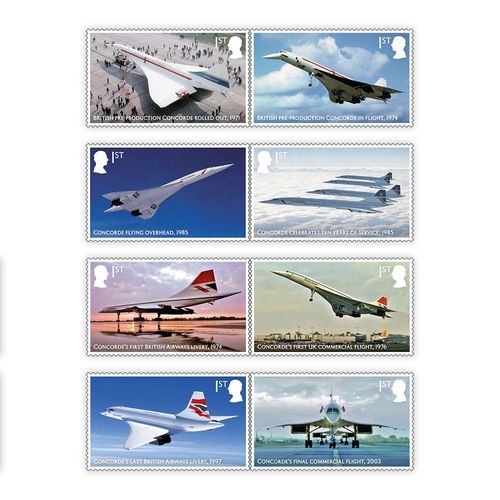 Concorde Stamps Coin Cover 50p Brilliant Uncirculated fr Royal Mail Royal Mint — image 7